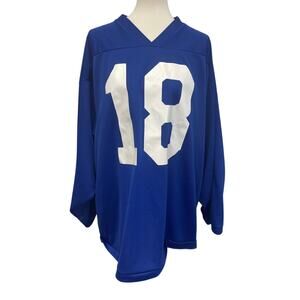 K1 Sportswear Mens XL 100% Polyester 18 Long Sleeve V Neck Hockey Jersey Shirt